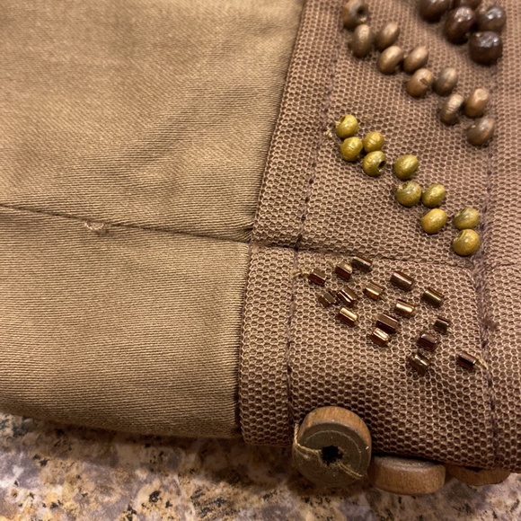 NWT Coldwater Creek Brown Shaped Bead Detailed Jacket Misses 16 - Picture 12 of 17